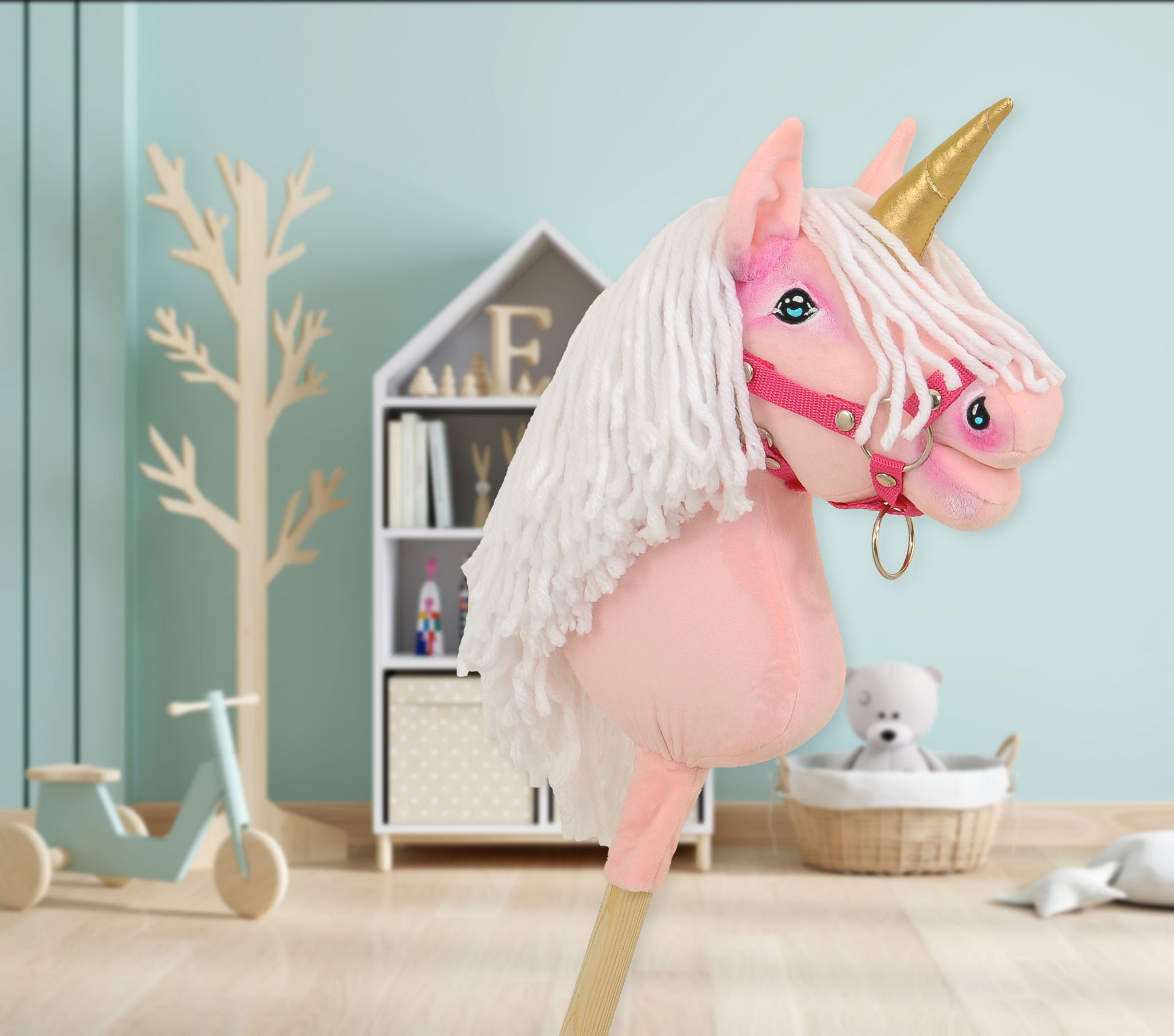 Super Hobby Horse ükssarvik A4 – roosa - Pilt 6