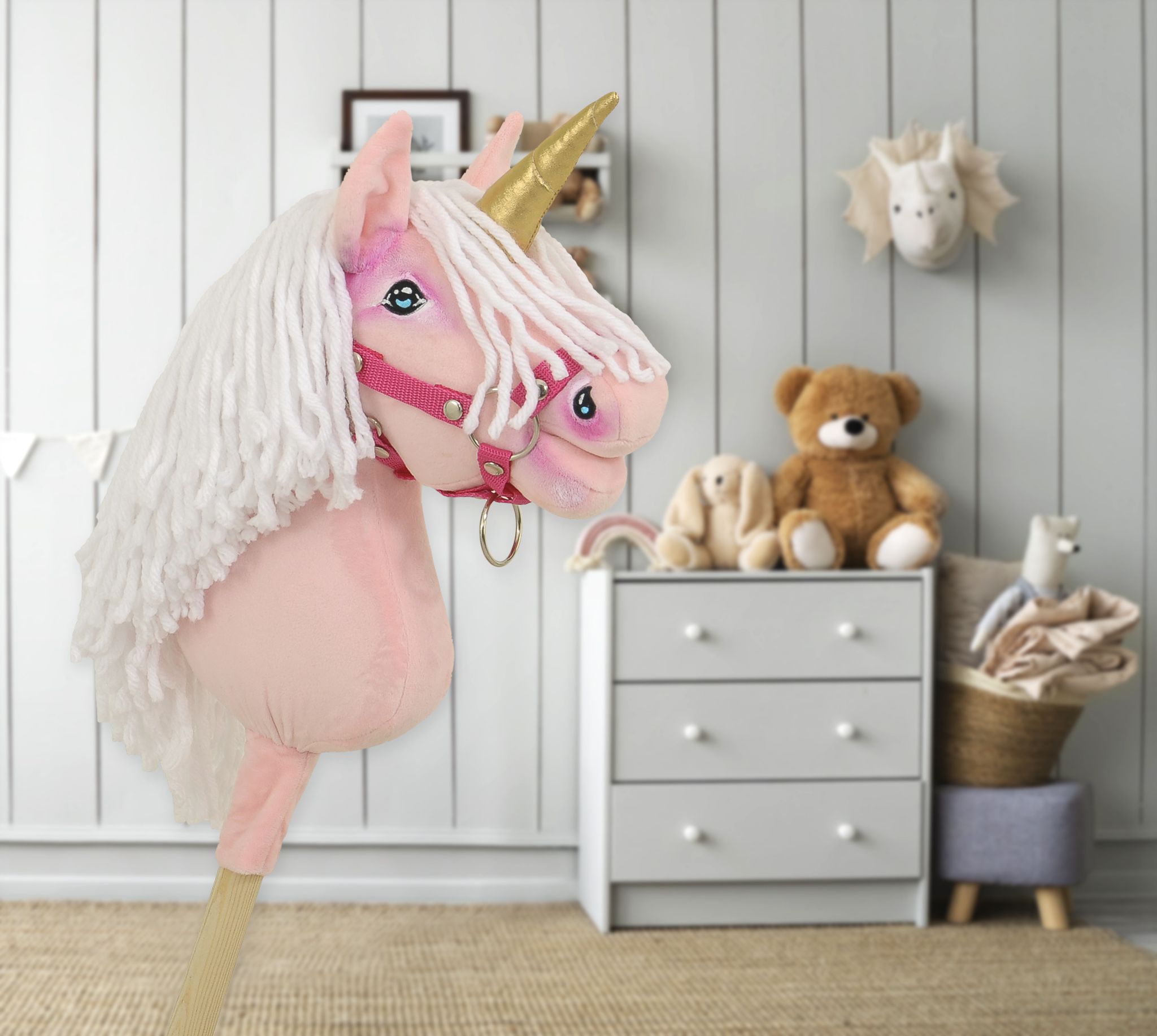 Super Hobby Horse ükssarvik A4 – roosa - Pilt 7