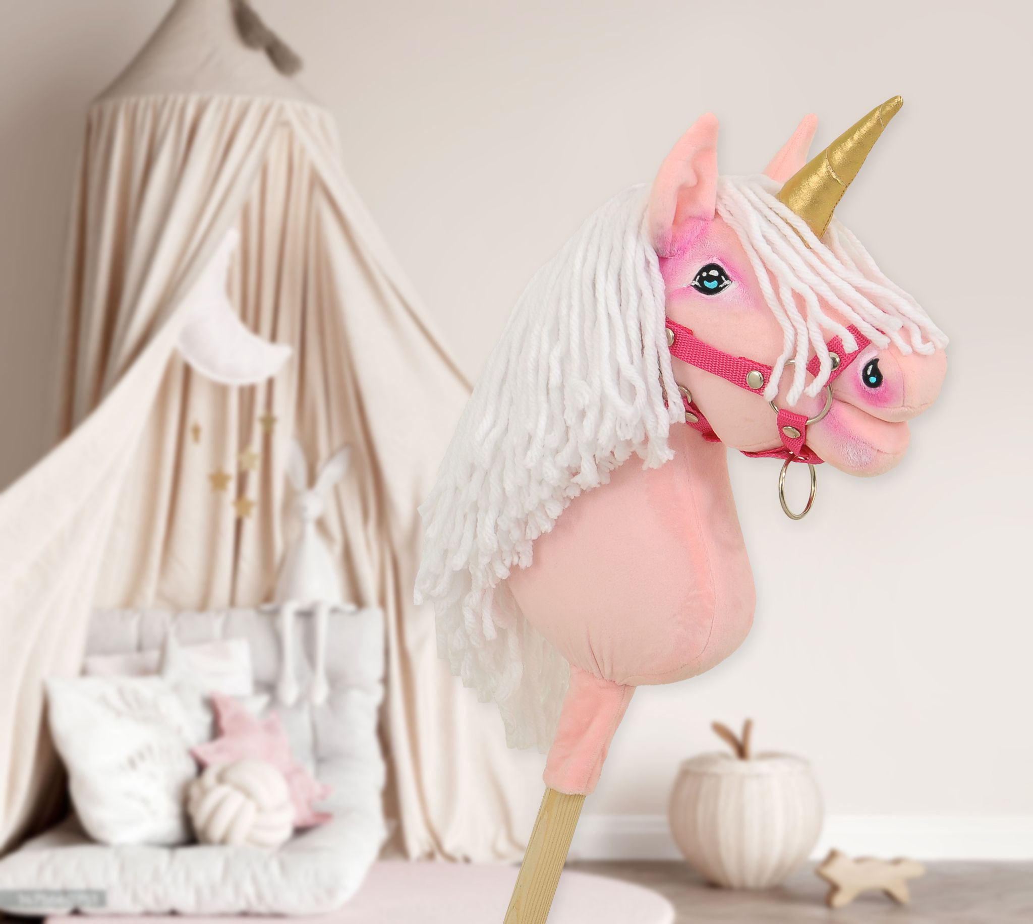 Super Hobby Horse ükssarvik A4 – roosa - Pilt 8