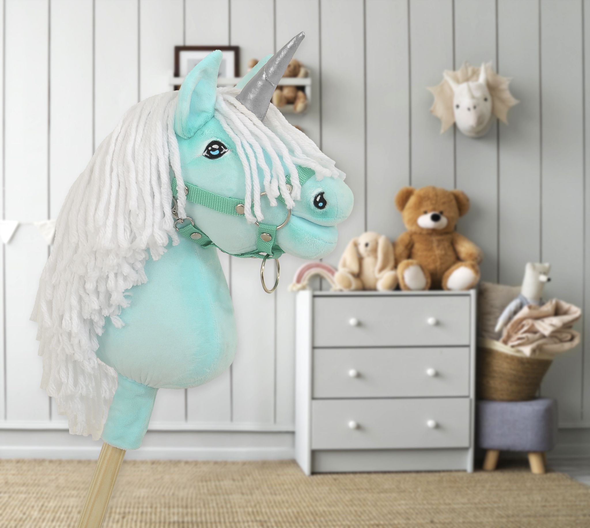 Super Hobby Horse ükssarvik-kepphobune A4 – mündiroheline - Pilt 6