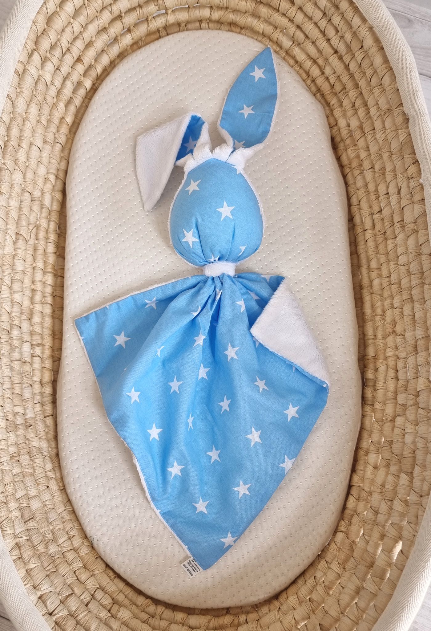 DOUDOU jänku kaisulapp puuvillast ja minkyst - Pilt 3