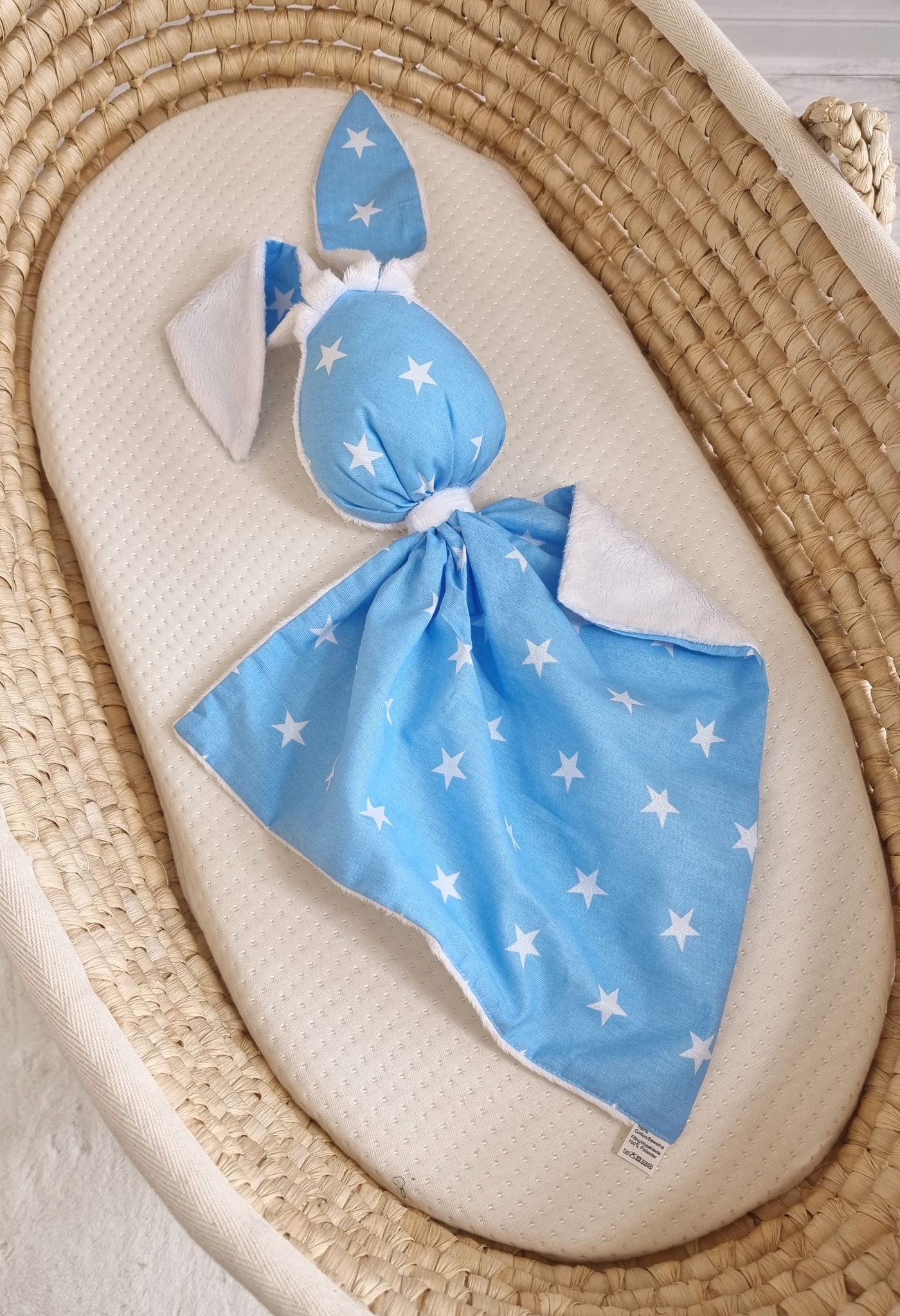 DOUDOU jänku kaisulapp puuvillast ja minkyst - Pilt 4