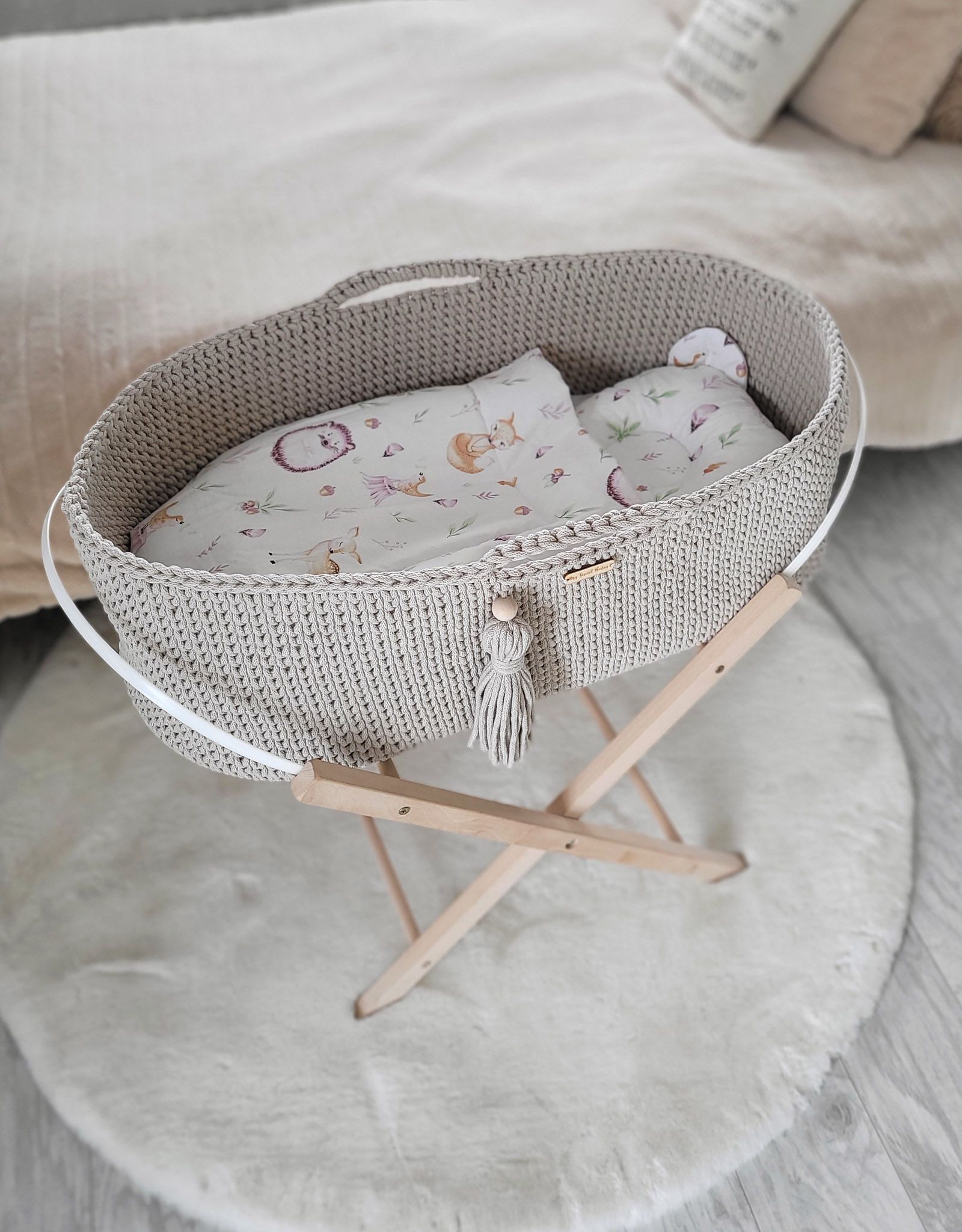 BOHO puuvillane beebikorv alusega - Pilt 3