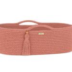 BOHO puuvillane beebikorv madratsiga – heleroosa