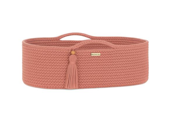 BOHO puuvillane beebikorv madratsiga – heleroosa