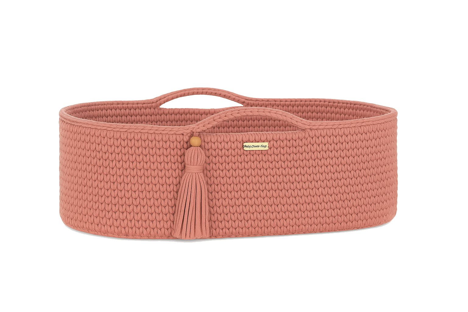 BOHO puuvillane beebikorv madratsiga – heleroosa
