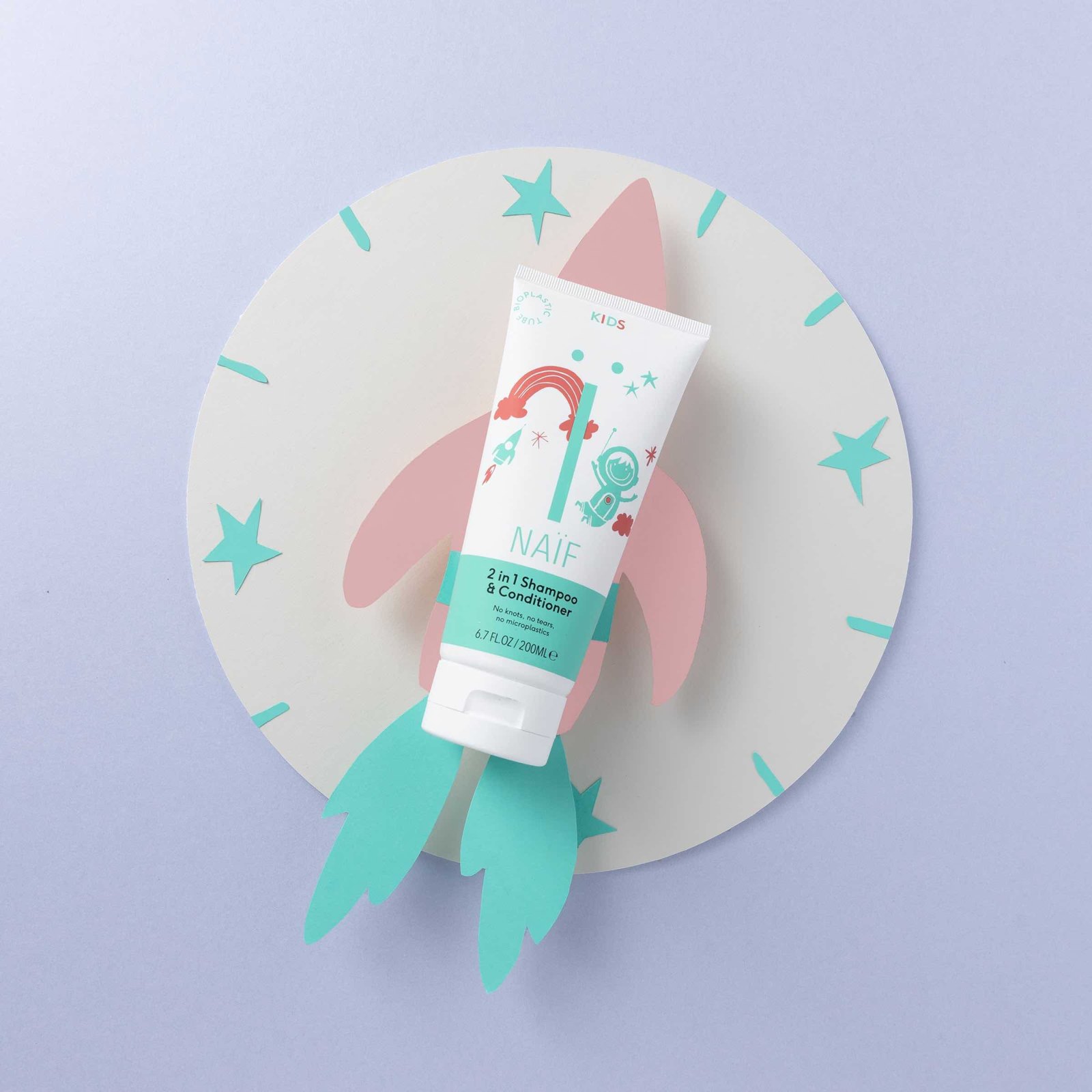 NAÏF 2in1 pisaravaba šampoon-palsam lastele 200 ml
