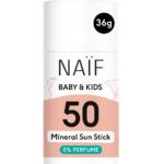 NAÏF mineraalne päikesekaitsepulk beebidele ja lastele SPF 50, 36 g
