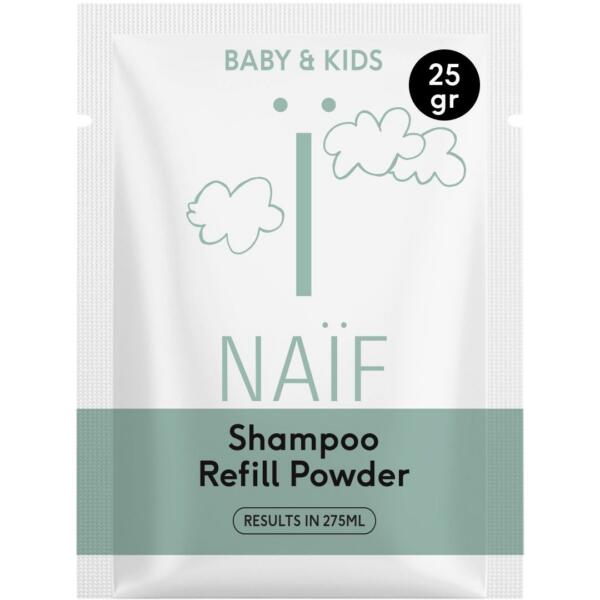 NAÏF beebi- ja lastešampooni täitepulber 25 g