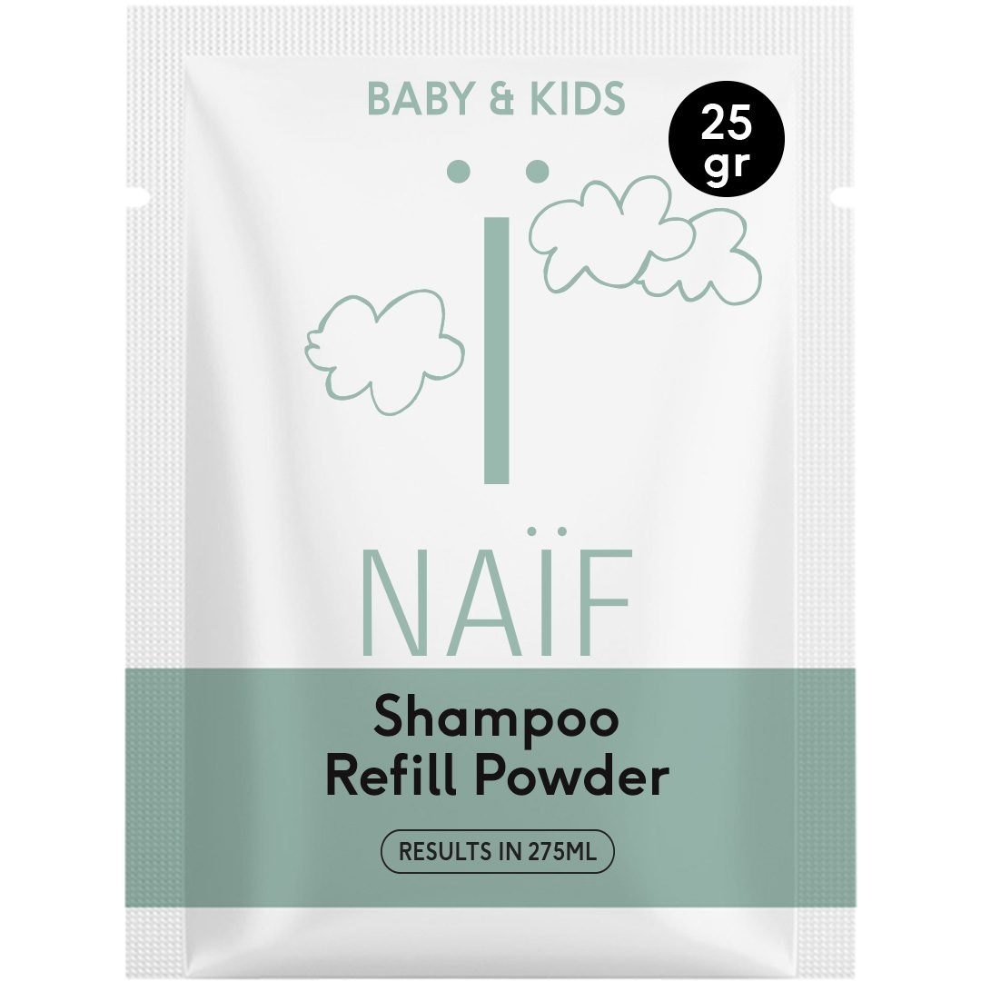 NAÏF beebi- ja lastešampooni täitepulber 25 g