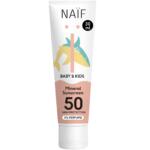 NAÏF Baby & Kids Mineral Sunscreen SPF50 päikesekaitsekreem, lõhnaainevaba, 30 ml