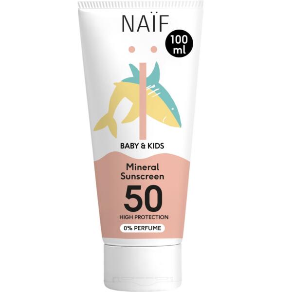 NAÏF Mineral Sunscreen mineraalne päikesekreem SPF 50, 100 ml
