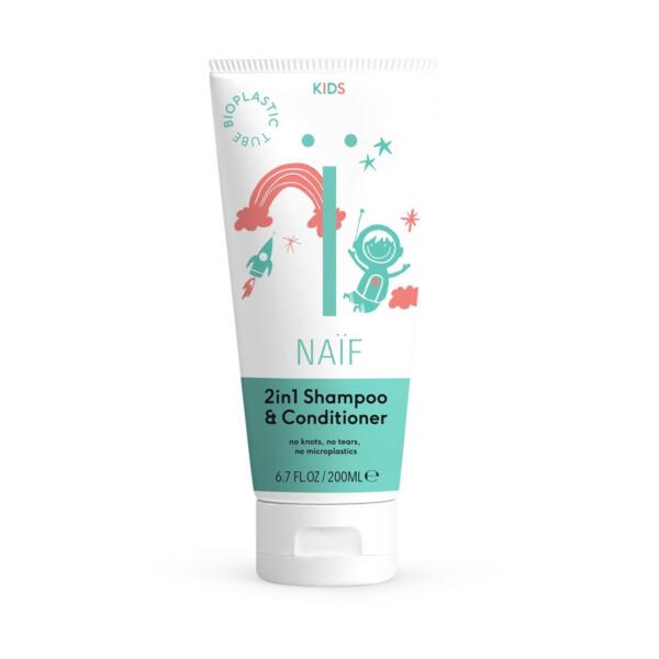 NAÏF 2in1 pisaravaba šampoon-palsam lastele 200 ml