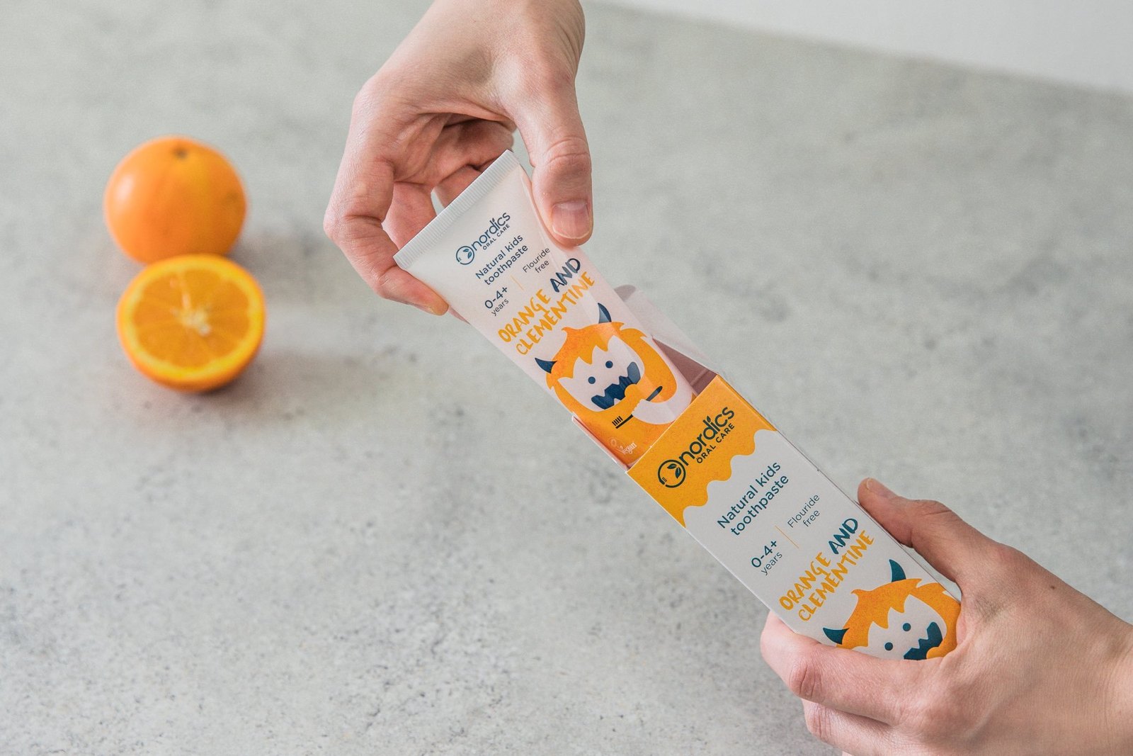 Nordics vegan laste hambapasta apelsini-klementiinimaitsega 50 ml (0–4 a)