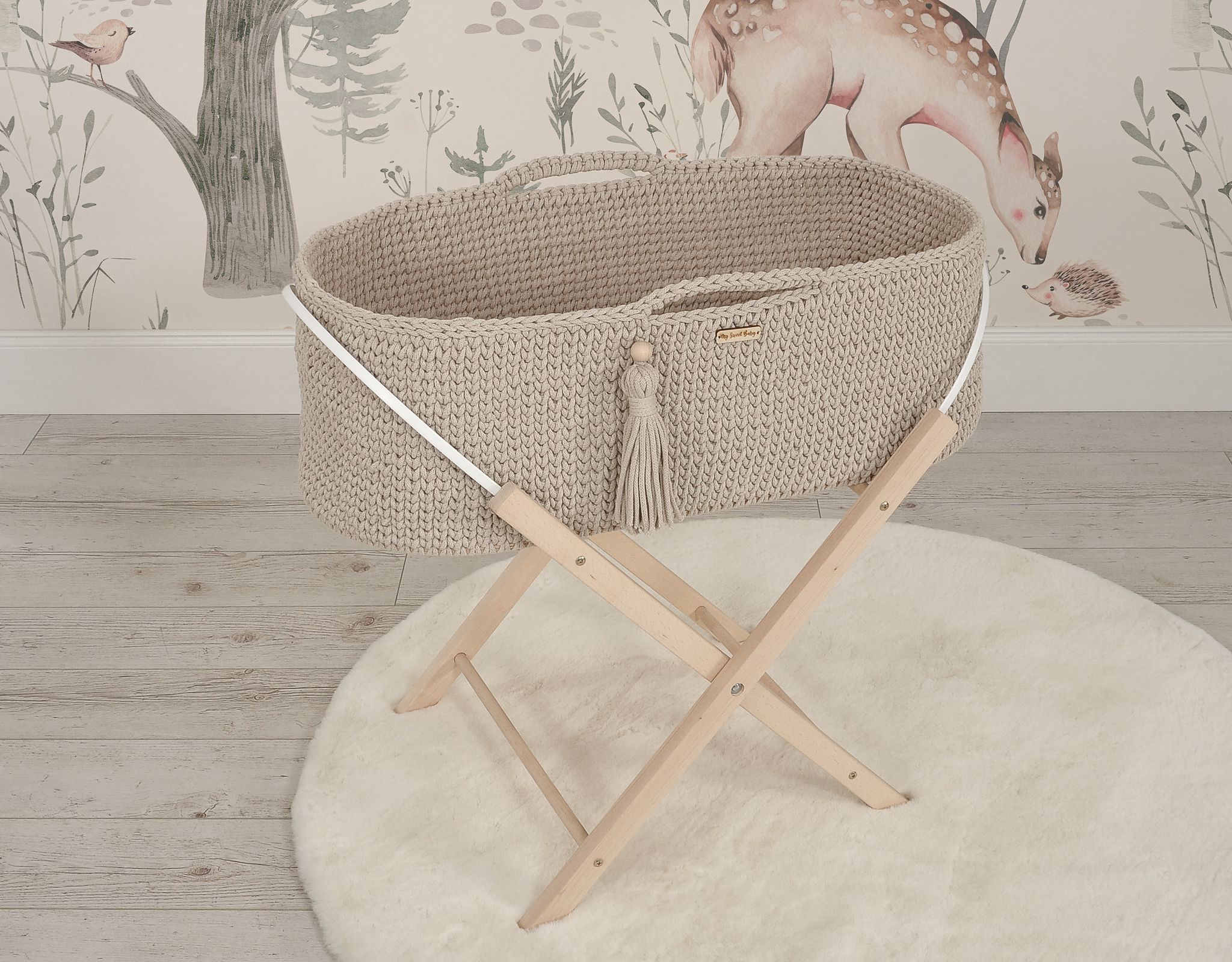 BOHO puuvillane beebikorv alusega - Pilt 2