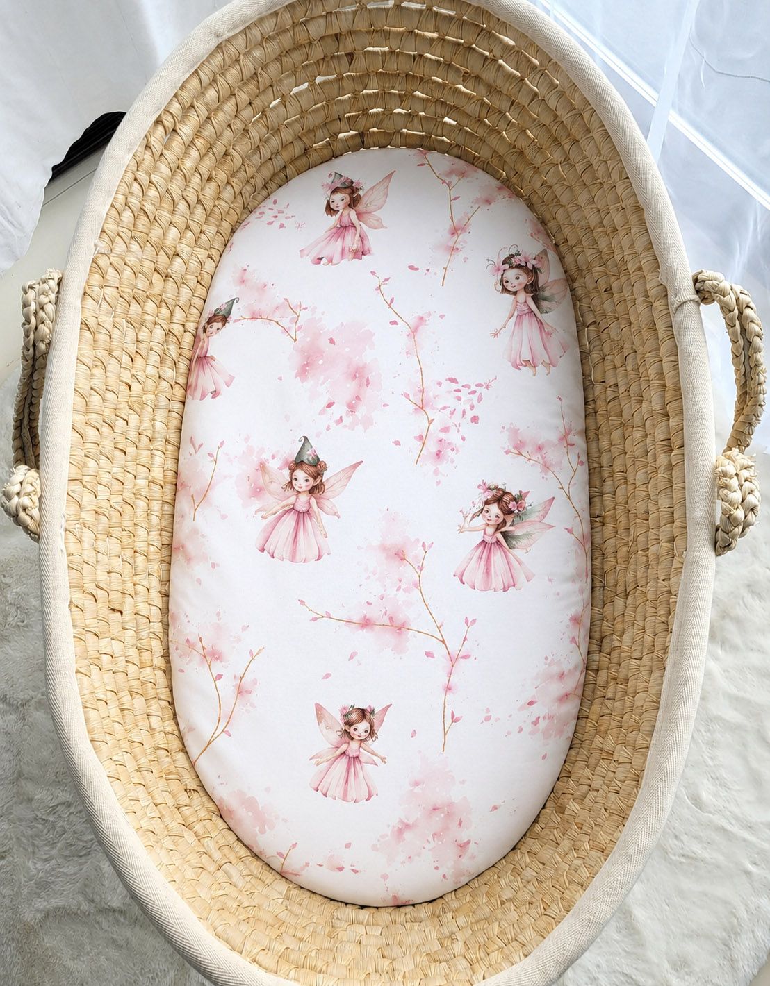 Puuvillast lina vankri- ja korvimadratsile 75 × 35 cm - Pilt 3
