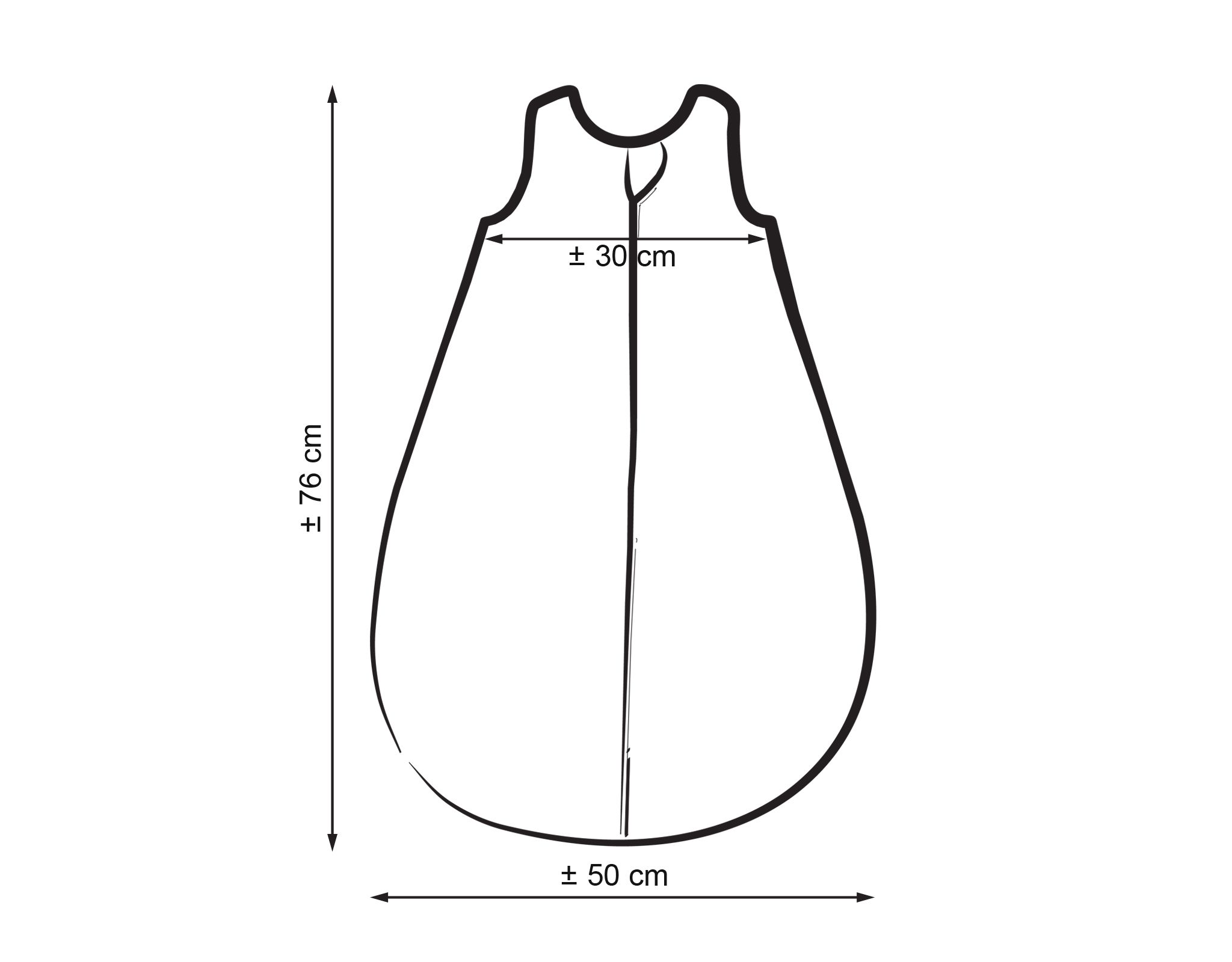 Ümar musliinist beebide magamiskott, pastelsinine - Pilt 6